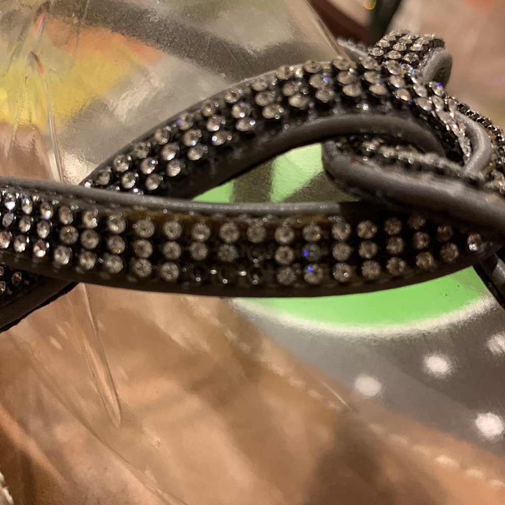 Gray braided slingback Sandals sz 10 - Picture 10 of 10